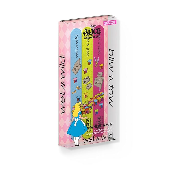 wet n wild Where Am I? 6-Piece Nail File Set Alice In Wonderland Collection