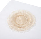 U-QE 60PCS Clear Coffee Plastic Plates - Image 5
