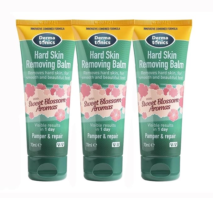 Dermatonics 10% Urea Callus Removing Cream – Removes Hard Skin, Moisturizes and Rehydrates Racked, Rough, Dead and Dry Skin – for Feet, Elbows, and Hands, 2.37 fl oz. Tube, 3 Pack