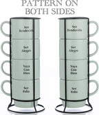 Signature Housewares Stackable Coffee Mug Tower Set - Image 3