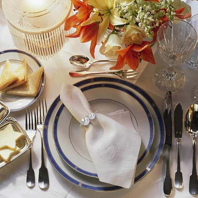 KPOSIYA Pearl Napkin Rings - Image 3