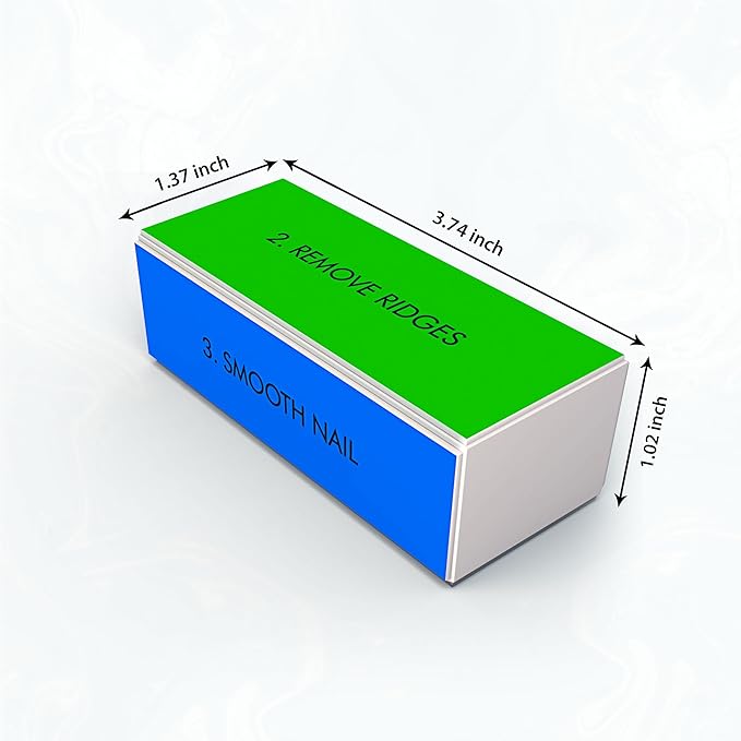 4 Way Nail Buffer Block Nail Shine Buffer Block for Natural and Acrylic Nails Smoother Buffing Block Polisher Fingernail File Buffer 240/400/1000/6000 Grit for Buffing Shinning