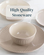 24 Piece Stoneware Dinnerware Set - Image 6