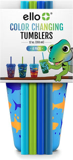 Ello 12oz Kids Plastic Reusable Color Changing Cups - Image 6