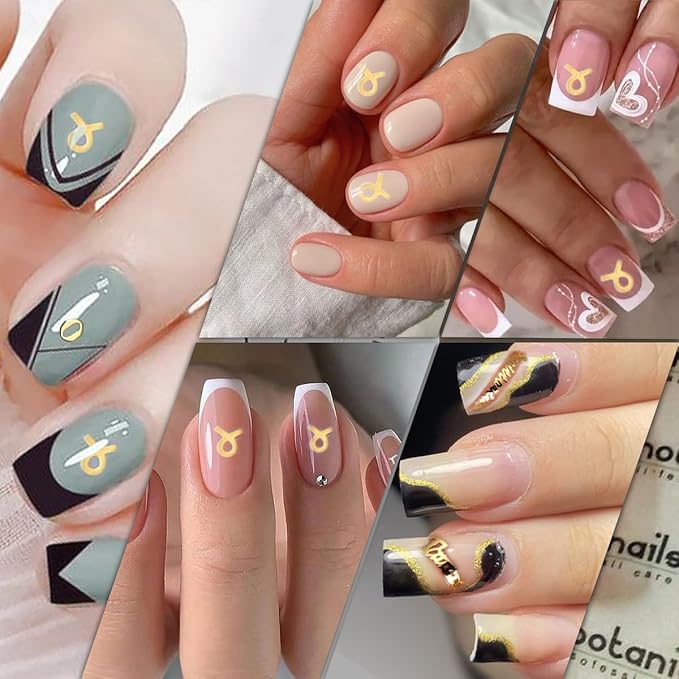 6 Sheets Letters Nail Art Stickers for Nail Art 3D Self-Adhesive Gold Silver Pink Initial Alphabet Nail Decals English Alphabet Nail Stickers Nail Art Supplies for Women Girls DIY Manicure Salon
