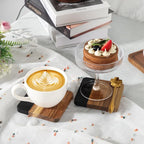 Acacia Wood Black Marble Coasters - Image 5