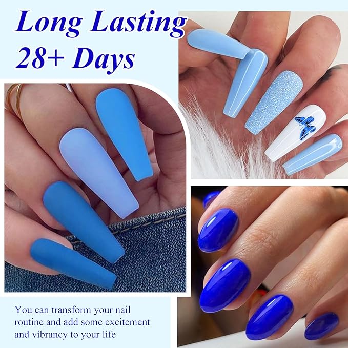 MEET ACROSS 18pcs Gel Nail Polish Set Soak Off UV LED Lamp Gel Nail Polish Kit (SET-3, 18pcs)
