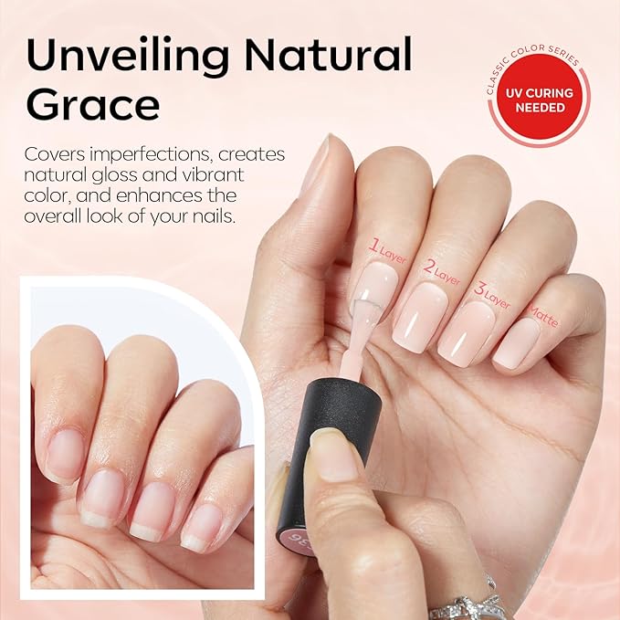 modelones French Tip Gel Nail Polish Set 2 Pcs 15ml Red and Jelly Pink French Manicure Kit Sheer Pink Soak Off U V LED Base Color Gel Polish Nail Art Home DIY Gift for Women