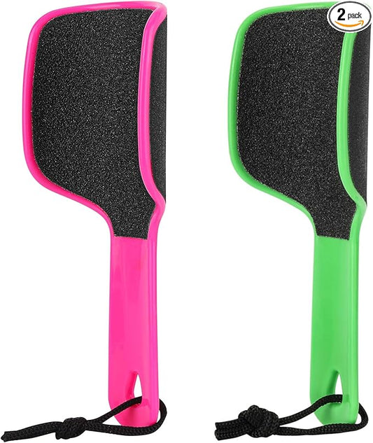 2 Pcs U Shaped Foot Scrubber Curved Foot File Callus Remover for Feet Dual Sided Heel File Scraper Dead Skin Remover