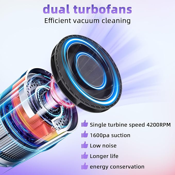 Nail Dust Collector,Professional Dust Collector Nail Tech（Wired）, 1600PA Portable Nail Vacuum with 10 Speeds & 30 Disposable Filters,Suitable for Home & Salon – Low Noise, Quick Heat Dissipation