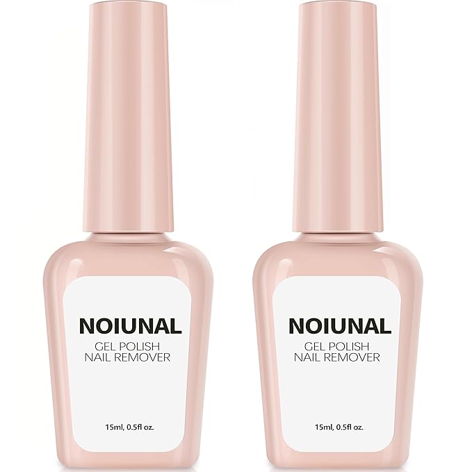 Acetone-Free Gel Nail Polish Remover 2 Pack 15ml – 3-5 Minute Soak Off for Gel Nails, No Soaking or Wrapping Needed, Home Use