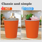 120 Pack 9 oz Disposable Orange Paper Cups - Image 3