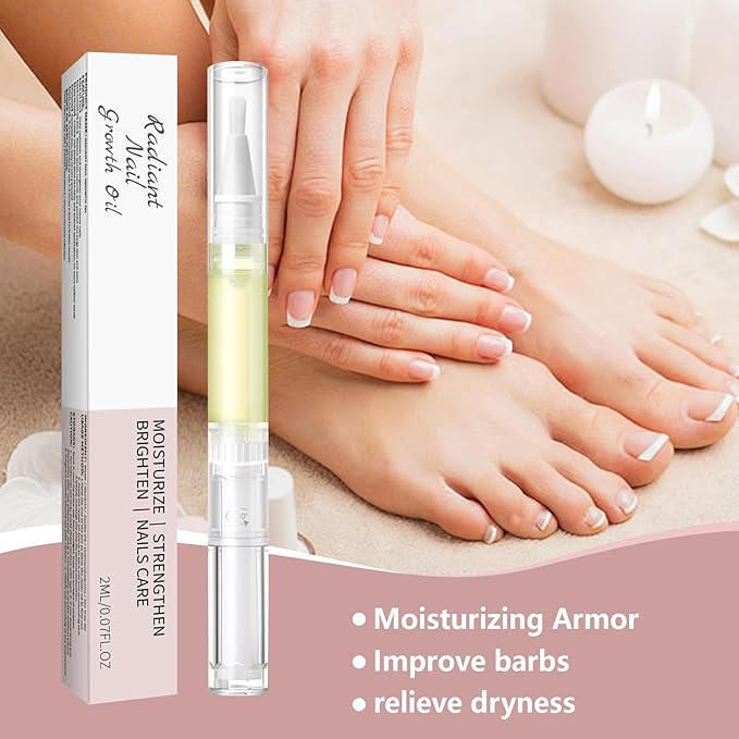 Cuticle Oil Pen， Nail Growth and Strengthener，Nail Growth Oil，Nail Hardener for Damaged nails (1PC)