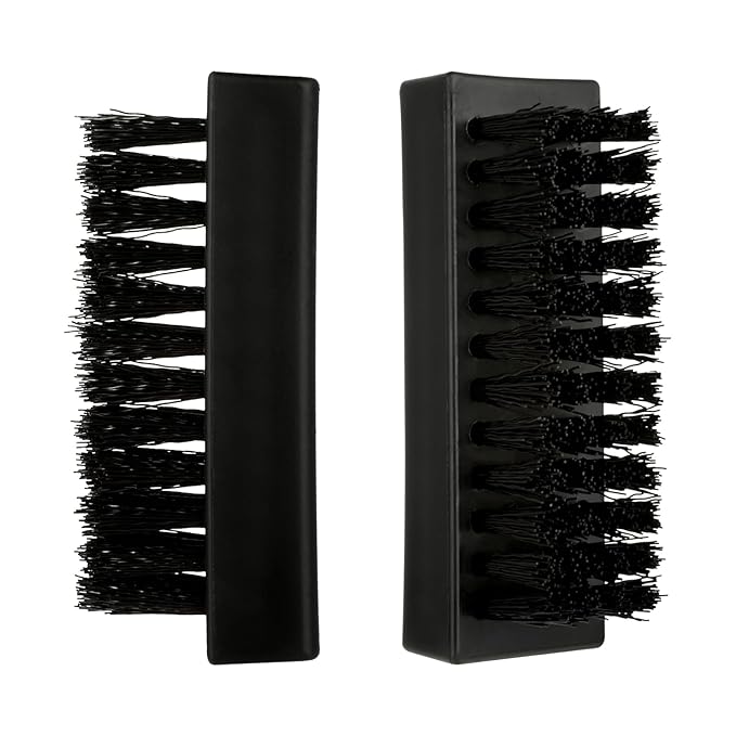 2 Pack Hand Nail Brush for Cleaning Fingernails, Durable Nylon Firm Stiff Bristles Nail Scrubber Brushes for Men Mechanics Gardeners Scrubbing under Fingers Foot Toes Nails Scrub Brush