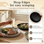 Kitchen Plates Set for 8, Unbreakable Wheat Straw Plates 11 Inch, Alternative - Image 5