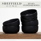 Sheffield Home Large Stoneware Cereal Bowls - Image 3