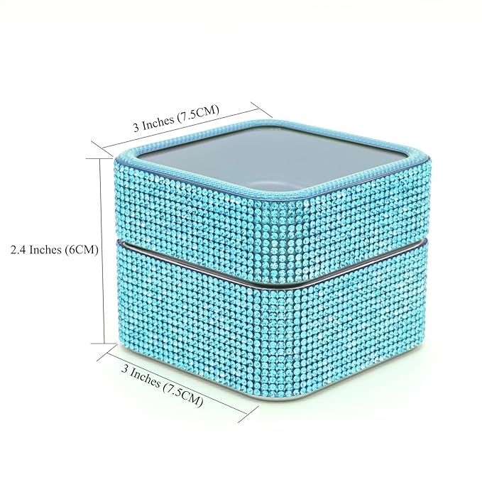 Nail Drill Bits Holder Case- 25 Holes Dustproof Rhinestone Nail Bits Box Efile Displayer Organizer Container for Manicure Tools