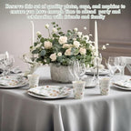 Pickmesh 250 Pcs Sage Green Floral Baby Shower Party Supplies Decorations Serve - Image 5