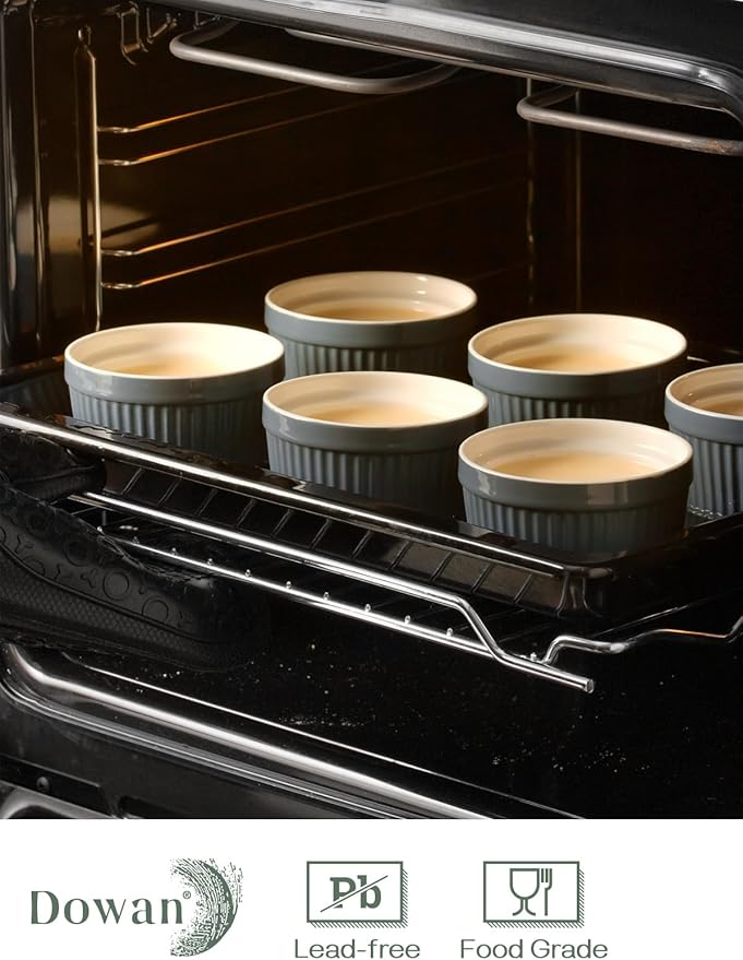 DOWAN 8 oz Porcelain Ramekins Bowls - Image 3