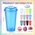 Honeydak 45 Pack 16 oz Reusable Coffee Cups - Image 3