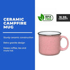 Set of 16 Ceramic Campfire Mugs – 15 Oz, Camping – Customizable - Image 2