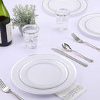 FOCUSLINE 175 Count Silver Dinnerware Set - Image 7