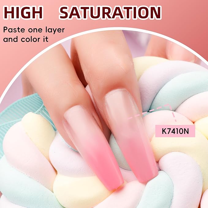 Sponge Pat Paint Nail Gel, 9 Colors Nude Pink White Red Brown Black Ombre Gel Nail Polish Set with 50pcs Nail Sponges 4 Claws Metal Grabber and Brush Painting Nail Art Nutural Extra