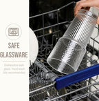 SoulTimes 20oz Wave Ribbed & Wavy Glass Tumbler - Image 8