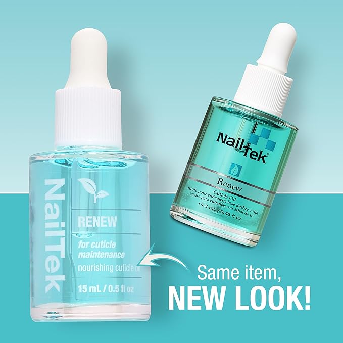 Nail Tek Renew Cuticle Oil – Nourishing & Hydrating Cuticle Treatment, Moisturizing Nail Care, Softens Dry Cracked Cuticles, Promotes Healthy Nails Growth, 0.5 fl oz