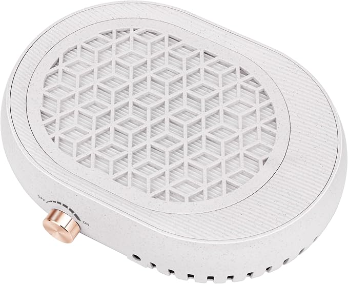 Nail Dust Collector for Nail Tech,Compact Vacuum Cleaner Turbo Fan Quiet & Powerful Suction Filing Debris Extractor for Acrylic Nail Polishing,Reusable Filter,Must Have Nails Art Tools & Accessories