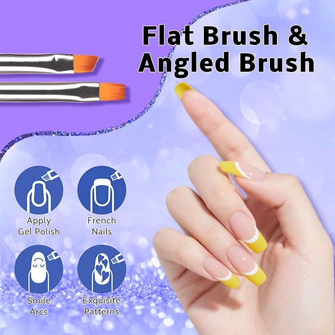 Sponge Pat Paint Nail Gel, 9 Colors Ombre Nails Gradient Gel Nail Blush Blooming Aura Nails Drawing Stripper Floral Painting Nail Art, No Wipe, UV/LED Curing (All-in-One Kit)