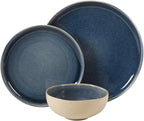 Gibson Elite Manila Bay 12-Piece Stoneware Dinnerware Set, Service - Image 7