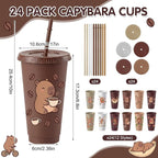Skylety 24 Pcs Capybara Plastic Tumblers Bulk - Image 2