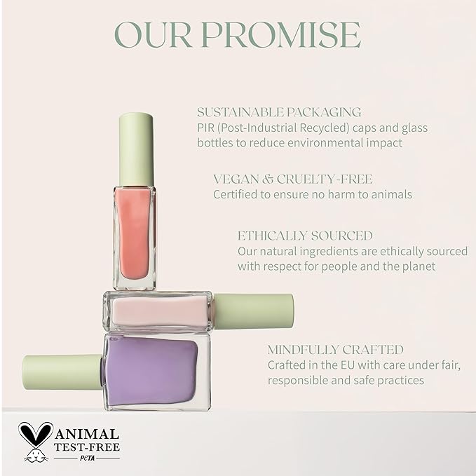 Breathable Premium Long Lasting Nail Polish (Lilac Delight) - Vegan & Toxin-Free