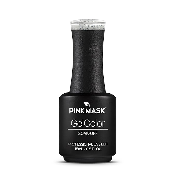 PINK MASK Gel Color Nail Polish Patch - Cruella Col. 15ml / o.5 oz - UV/LED Gel Polish, Non Wipe, Long Lasting, Soak Off Formula