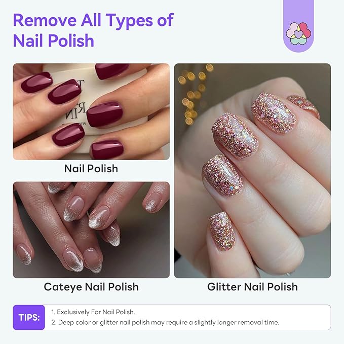 SAVILAND Plant-Based & Natural Nail Polish Remover: Non Acetone Nail Polish Remover Gentle Non Toxic Fingernail Removal with Shea Butter Castor Oil Vitamin E for Nail Care Home 200 ML