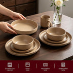 HomeVSS 20-Piece Dinnerware Set - Image 3