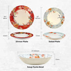 12-Piece Porcelain Dinnerware Set - Image 2