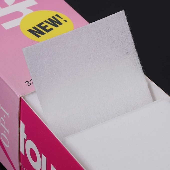 650 Pcs Lint Free Nail Wipes with Clear Acrylic Gel Polish Pad Storage…