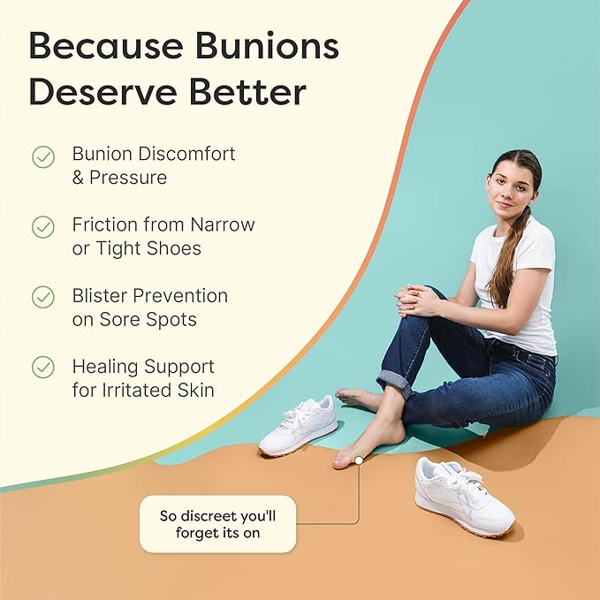 ZenToes Bunion Pads, Adhesive Bunion Cushions for Waterproof Protection, 24 Count