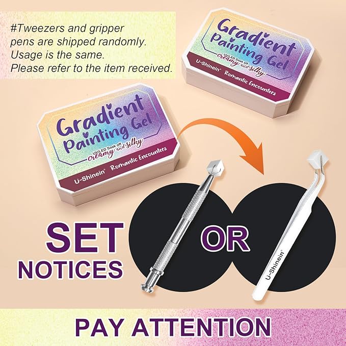 Gradient Painting Gel, 16 Ombre Gel Nail Polish with 100Pcs Nail Sponges &Tweezers for Pigment Pat Nails Almond Nude French Manicure Soak Off UV Long-lasting Palette VelvetSpectrum Studio