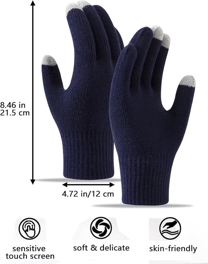 1 Pairs Cotton Moisturizing Gloves, Touchscreen Fingers for Eczema Dry Hands Hand Care Overnight Moisturizing (Medium Size, Black)