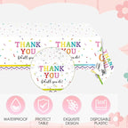 41Pcs We Appreciate You Decorations Rainbow Color Thank You Themed Tableware - Image 5