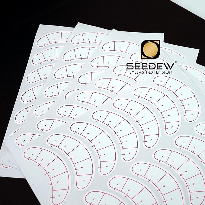 420 Pieces Lash Mapping Stickers, Lash Extensions Five-Point Positioning Stickers, Lash Extension Supplies, Eye Patch/Pads Lash Mapping Practice for Beginner/Tech Lash Artists (Simple Packaging)