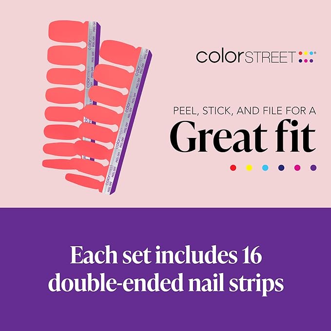 Color Street Peach Tea Nail Strips