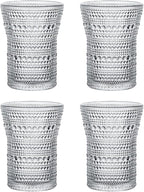 Polka Dots Glass Coffee Mug | 4-Pack 301-400ml | No Sleeve, Durable by Boxonly
