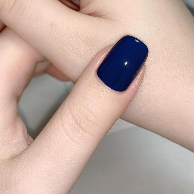 COSMOO Quick Dry Nail Polish, Chip Resistant Manicure, Non-Toxic, Vegan, Cruelty Free, 12ml, Fast Drying in 60 Seconds (Deep Blue)