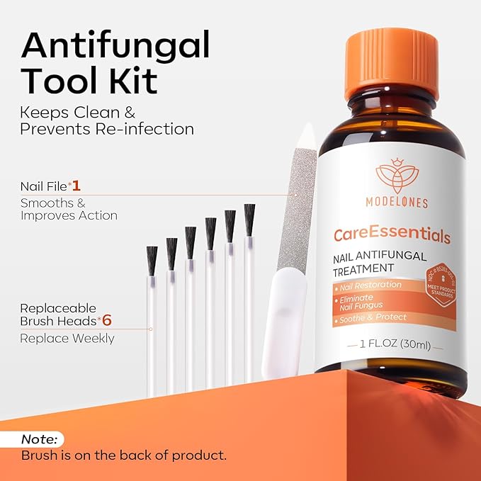 modelones Toenail Fungus Treatment Extra Strength 7days Nail Fungus Treatment for Toenail and Fingernail With Brushes Head Nail Repair for Damaged Nails Antifungal Nail Polish 30ML 1Fl Oz