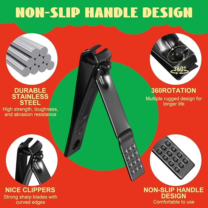 Honoson 3 Sets Manicure Kit 7 in 1 Christmas Stocking Stuffers for Men Nail Clippers Set Nail Kit Manicure Set Pedicure Kit Grooming Kit Nail Care Kit Christmas Gifts for Men Women Fingernail Toenail