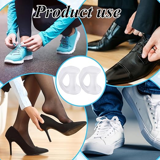 Gel Toe Separator, Pinky Toe Spacers, Little Toe Cushions Straightener Bunion Corrector for Preventing Rubbing & Relieving Pressure, Pain Relief from Overlapping Toes (White-10pcs)